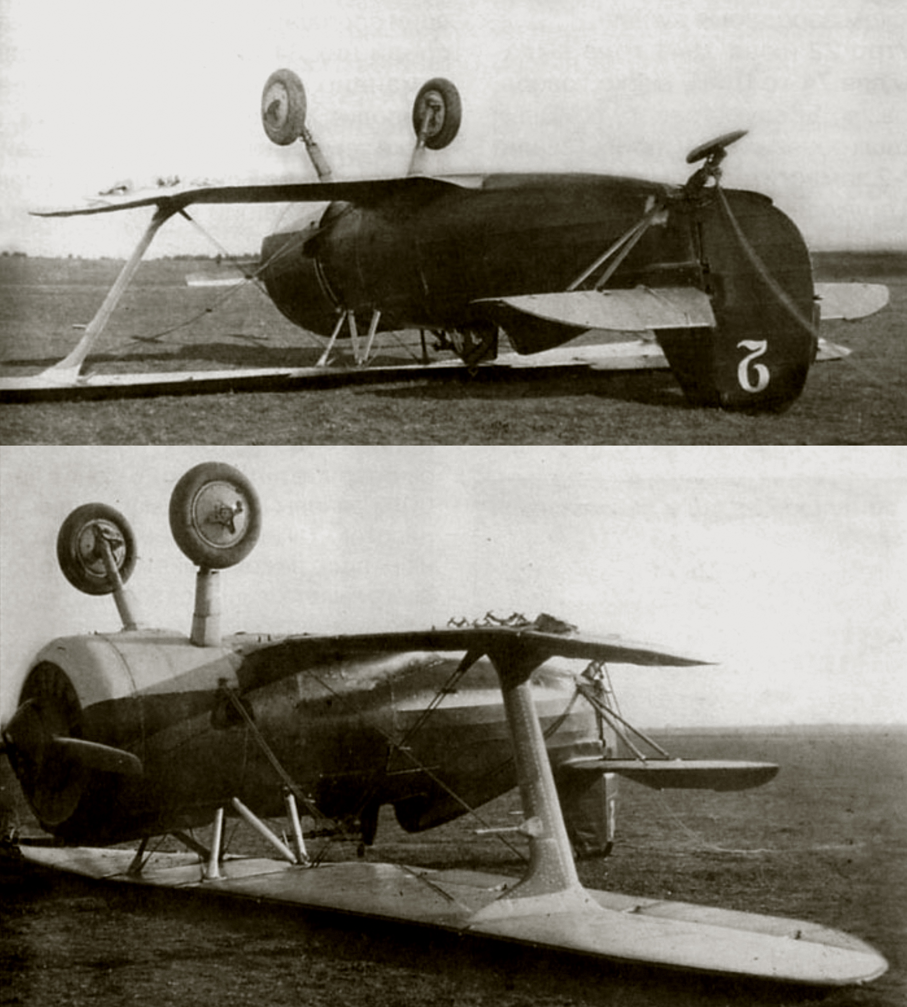 Polikarpov I 153 74ShAP White 2 landing accident at Kyplin aerodrome 3rd Mar 1941 01