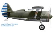 Asisbiz CAF Polikarpov I 153 Chinese army sn 2109 P 7163 flown by ace Liu Chi Sheng July 1939 China 0A