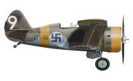 Asisbiz Ilmavoimat Polikarpov I 153 FAF 3.LLv6 as IT19 White 9 Finland 10th Sep 1942 0A