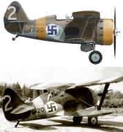 Asisbiz Ilmavoimat Polikarpov I 153 FAF 3.LLv6 as IT20 White 20 flown by pilot Lt R Paltila 23rd Jul 1942 0C