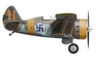 Asisbiz Ilmavoimat Polikarpov I 153 FAF as IT11 Red 11 Finland winter 1942 43 0A