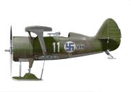 Asisbiz Ilmavoimat Polikarpov I 153 FAF as VH101 White 11 25th Jun 1941 0A