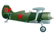 Asisbiz Polikarpov I 15 65ShAP later 17GvShAP Red 21 Capt Krasnolutsky Cmdr Leningrad Front 12th Aug 1941 0A