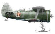 Asisbiz Polikarpov I 15 65ShAP later 17GvShAP White 12 with pilot MP Krasnolutsky winter 1941 42 0A