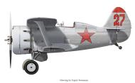 Asisbiz Polikarpov I 153 236IAP Red 27 captured during the Barbarrosa onslaught at Alytus 1941 0A