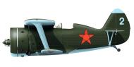 Asisbiz Polikarpov I 153 46IAP Blue 2 captured at Mlynuv airfield during the Barbarrosa onslaught 1941 0A