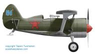 Asisbiz Polikarpov I 153 66ShAP Blue 51 captured at Kurovitsy during the Barbarrosa onslaught Russia 1941 0A