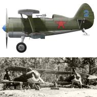 Asisbiz Polikarpov I 153 74ShAP Blue 2 captured at Malyye Zvody during the Barbarrosa onslaught 1941 0C