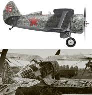 Asisbiz Polikarpov I 153 IAP Red 16 captured during the Barbarrosa onslaught at Minsk 1941 0C