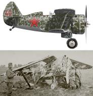 Asisbiz Polikarpov I 153 IAP Red 40 captured during the Barbarrosa onslaught at Minsk 1941 0B