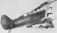 Asisbiz WW Polikarpov I 153 13AE 61AB KBF Blue 10 slogan for Stalin HSU Volosevich Soviet Finnish war 1939 40 01