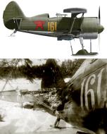 Asisbiz WW Polikarpov I 153 152IAP DRAE Yellow 161 damaged by flak Soviet Finnish war 19th Feb 1940 0B