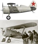 Asisbiz WW Polikarpov I 153 unknown unit in winter camouflage Soviet Finnish war 1940 0B