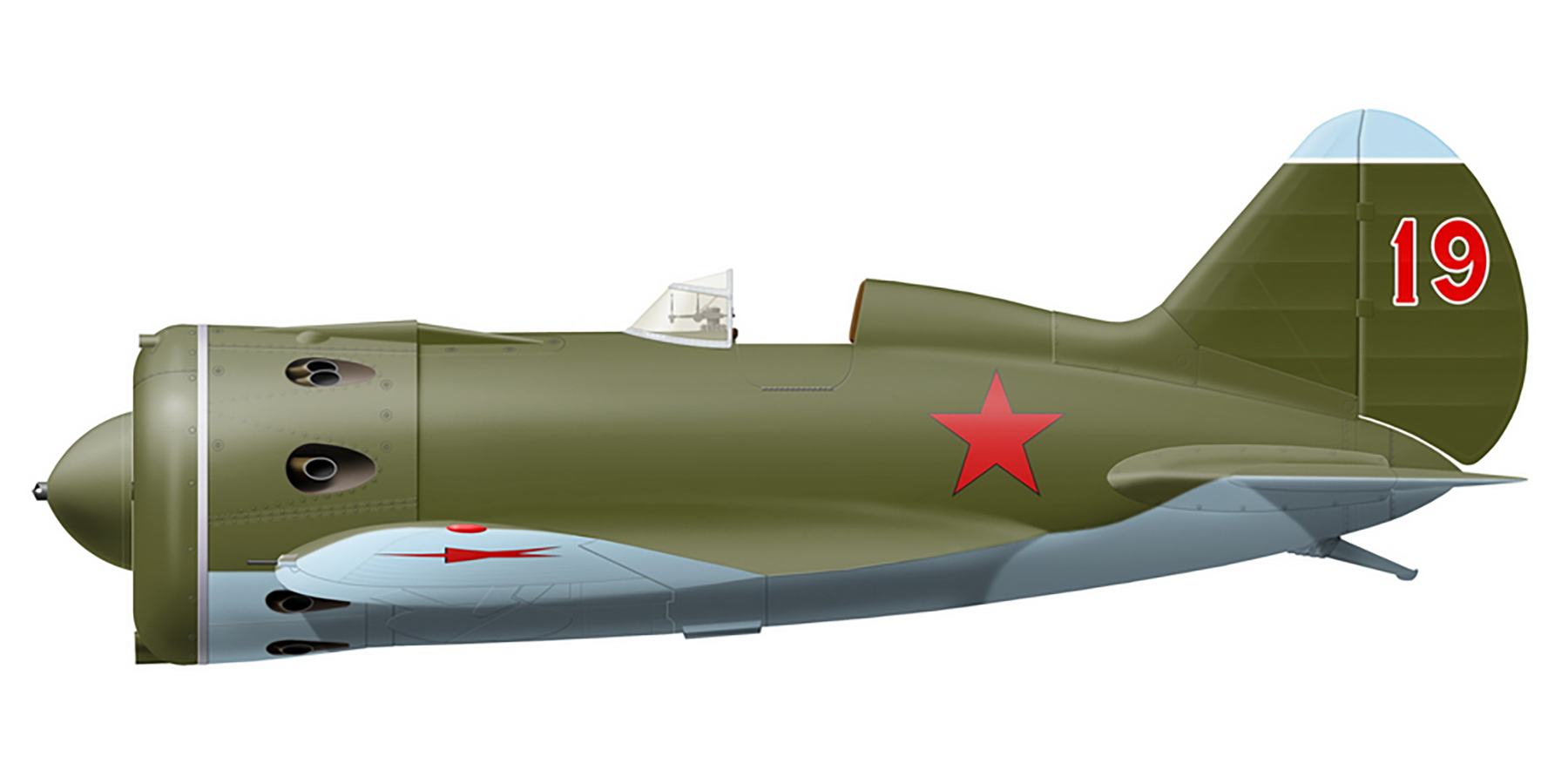 Polikarpov I 16 type 10 89IAP Red 19 captured at Mlynow Poland during the Barbarosa onslaught 1941 0A