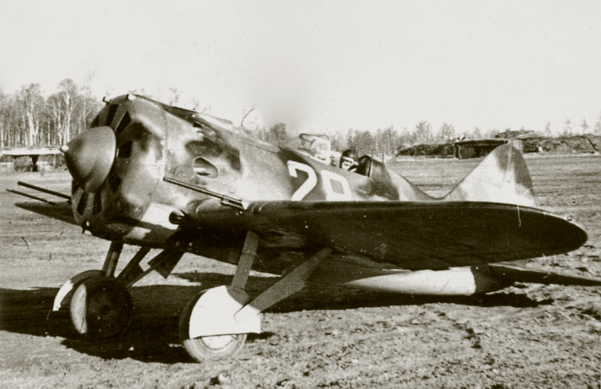 Polikarpov I 16 type 17 4GvIAP White 28 flown by soviet ace Mikhail J Vasiliev KIA 1942 02