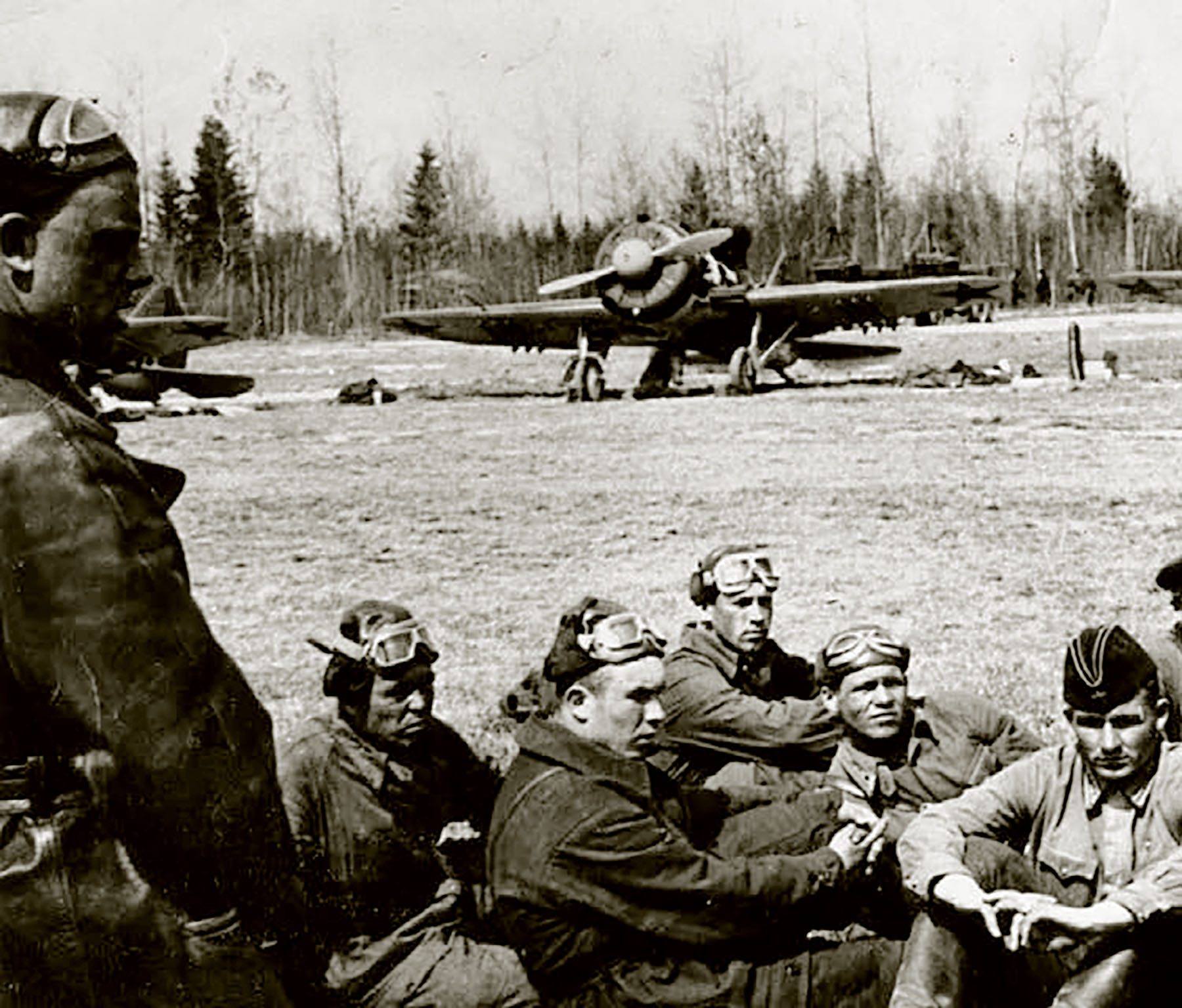 Polikarpov I 16 type 29 156IAP 39IAD pilots Leningrad Front Sep 1941 01