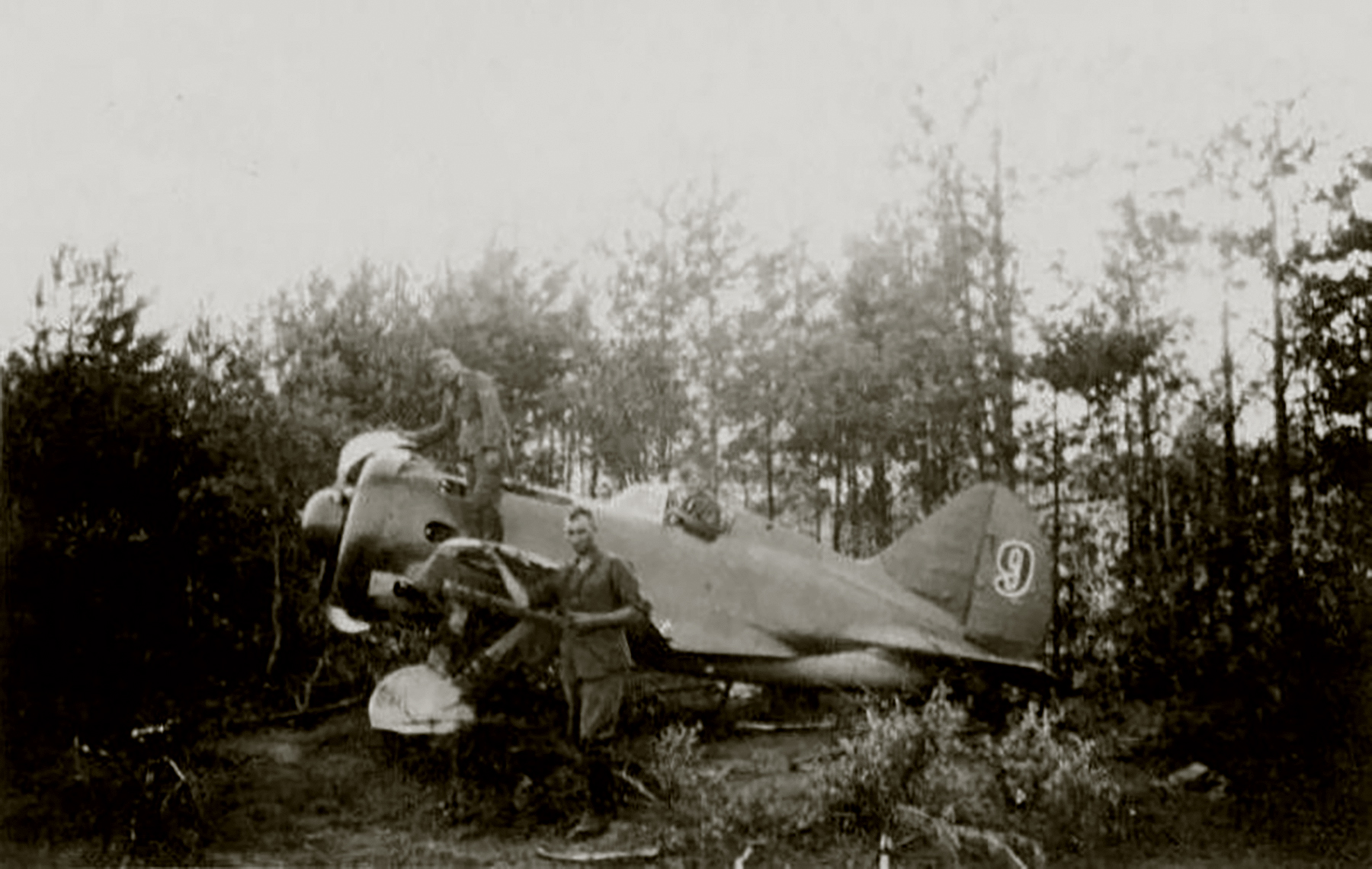 Polikarpov I 16 type 29 163IAP Red 9 captured at Belarus during the Barbarosa onslaught 1941 02