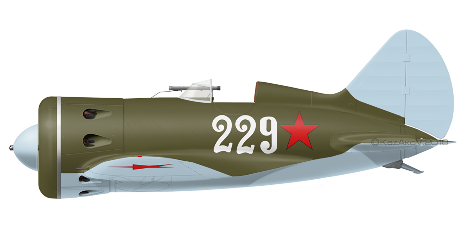 Polikarpov I 16 type 5 26IAP White 229 sn 521A378 Lt MI Screamers at Uglovo airfield Leningrad 30th Jan 1941 0A