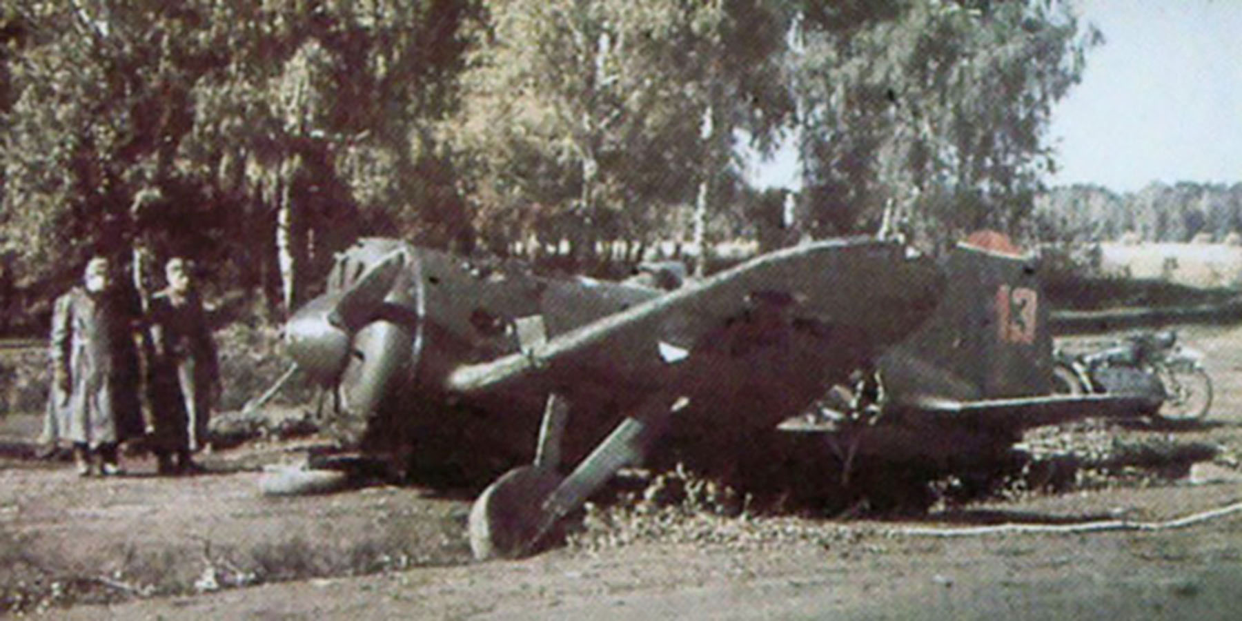 Polikarpov I 16 type 5 494IAP Red 13 captured in Lithuania during the Barbarosa onslaught 1941 01
