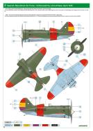 Asisbiz SCW Polikarpov I 16 Republican 1st Escuadrilla CM158 Liria AB Spain April 1938 profile by Eduard 0B