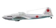 Asisbiz Ilyushin Il 2 Sturmovik 17GvShAP Red 2 finished in silver winter camouflage 1941 42 0B