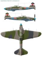 Asisbiz Ilyushin Il 2 Sturmovik 593ShAP Blue 21 profile by M Tessitori 0A