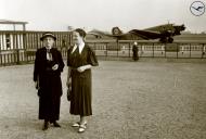 Asisbiz Lufthansa passengers pose for photos when travel by air was a experiance of a lift time 01