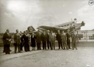 Asisbiz Lufthansa passengers pose for photos when travel by air was a experiance of a lift time 02