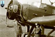 Asisbiz Junkers Ju 34W FFS AB113 pilot and ground crew pose for a photo ebay 01