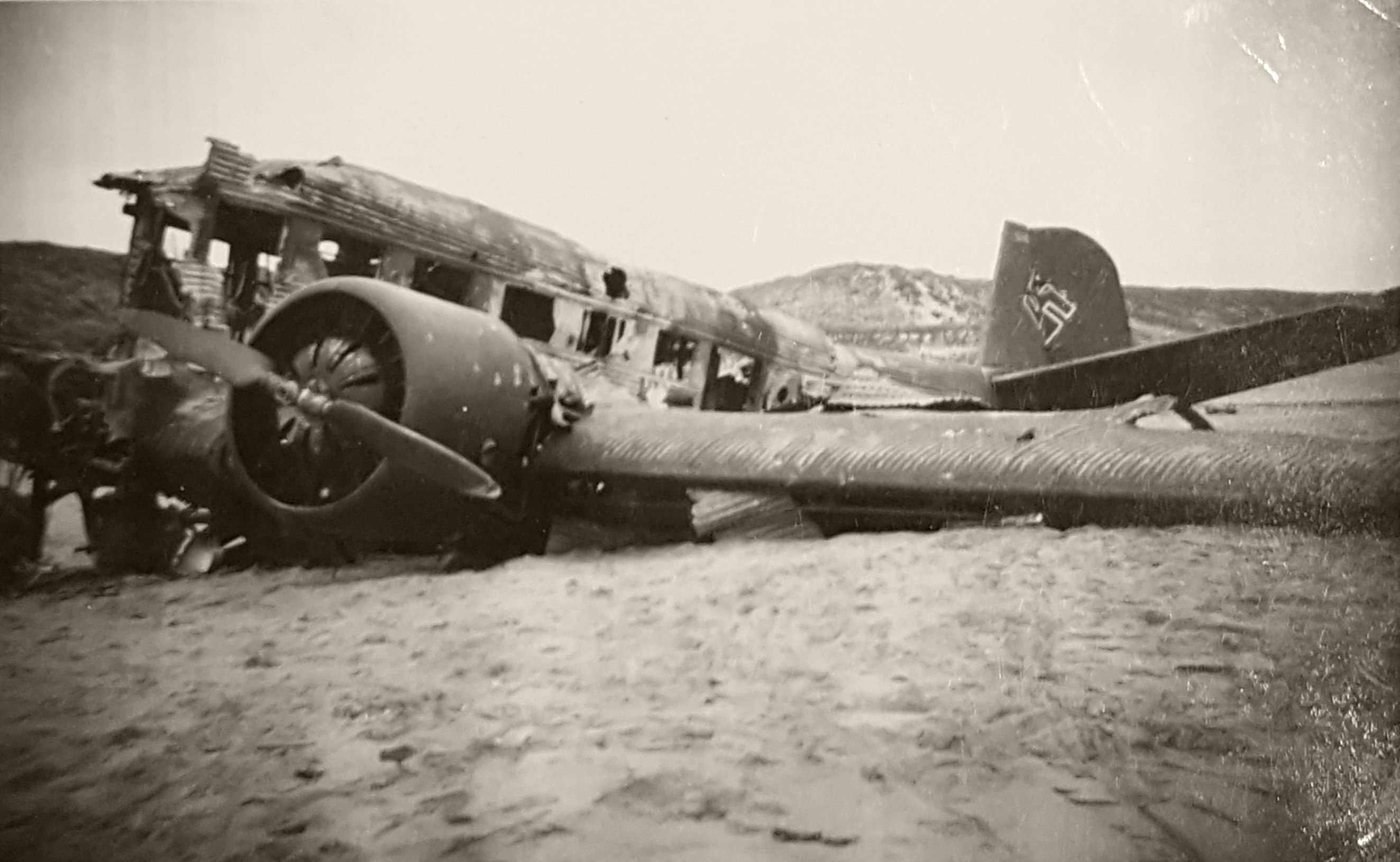 Fall Gelb Junkers Ju 52 3m WNr 6045 crash landed near Valkenburg in Holland May 1940 02