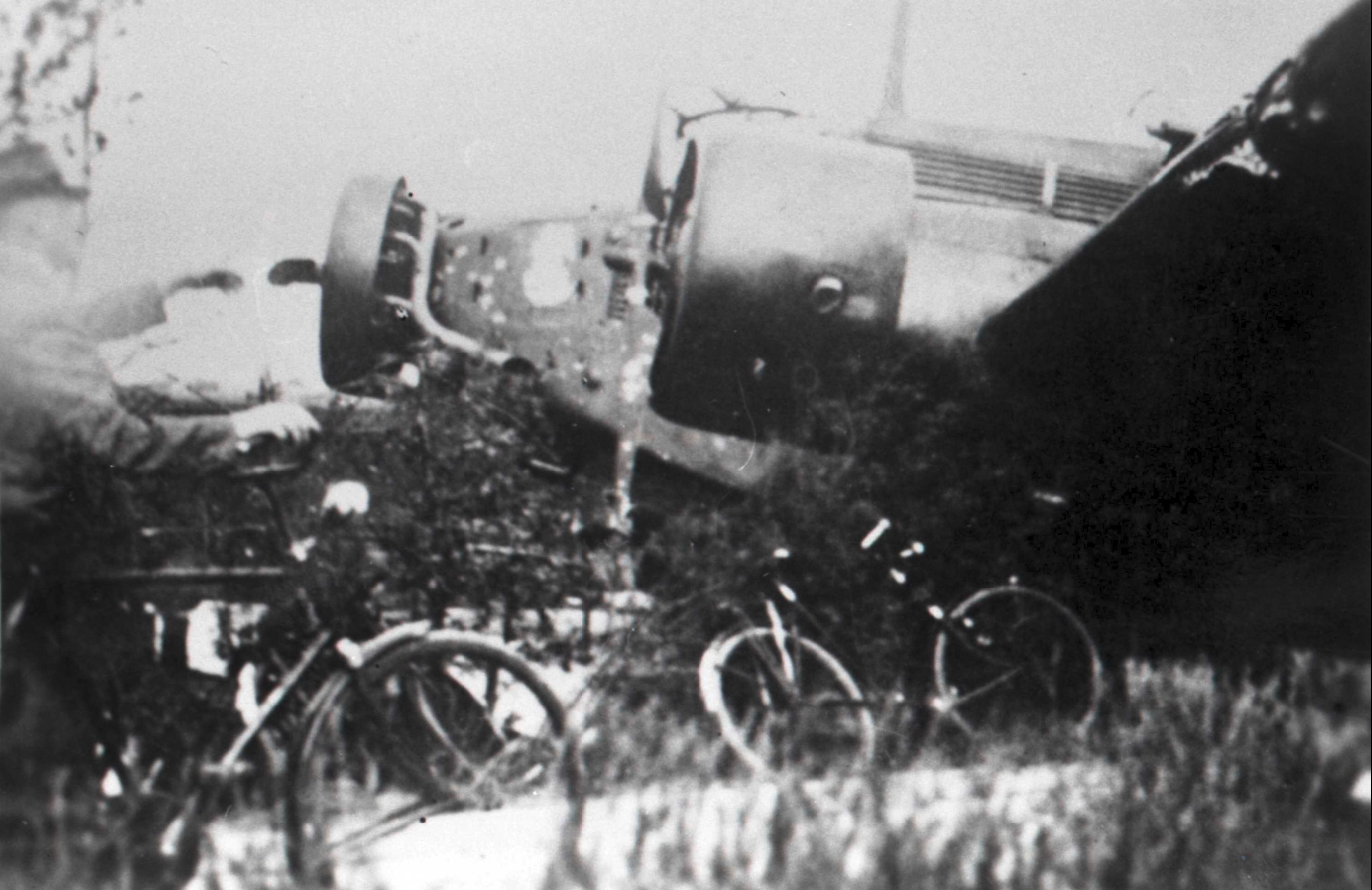 Fall Gelb Junkers Ju 52 3m shot down near Ypenburg Netherlands May 1940 NIOD1