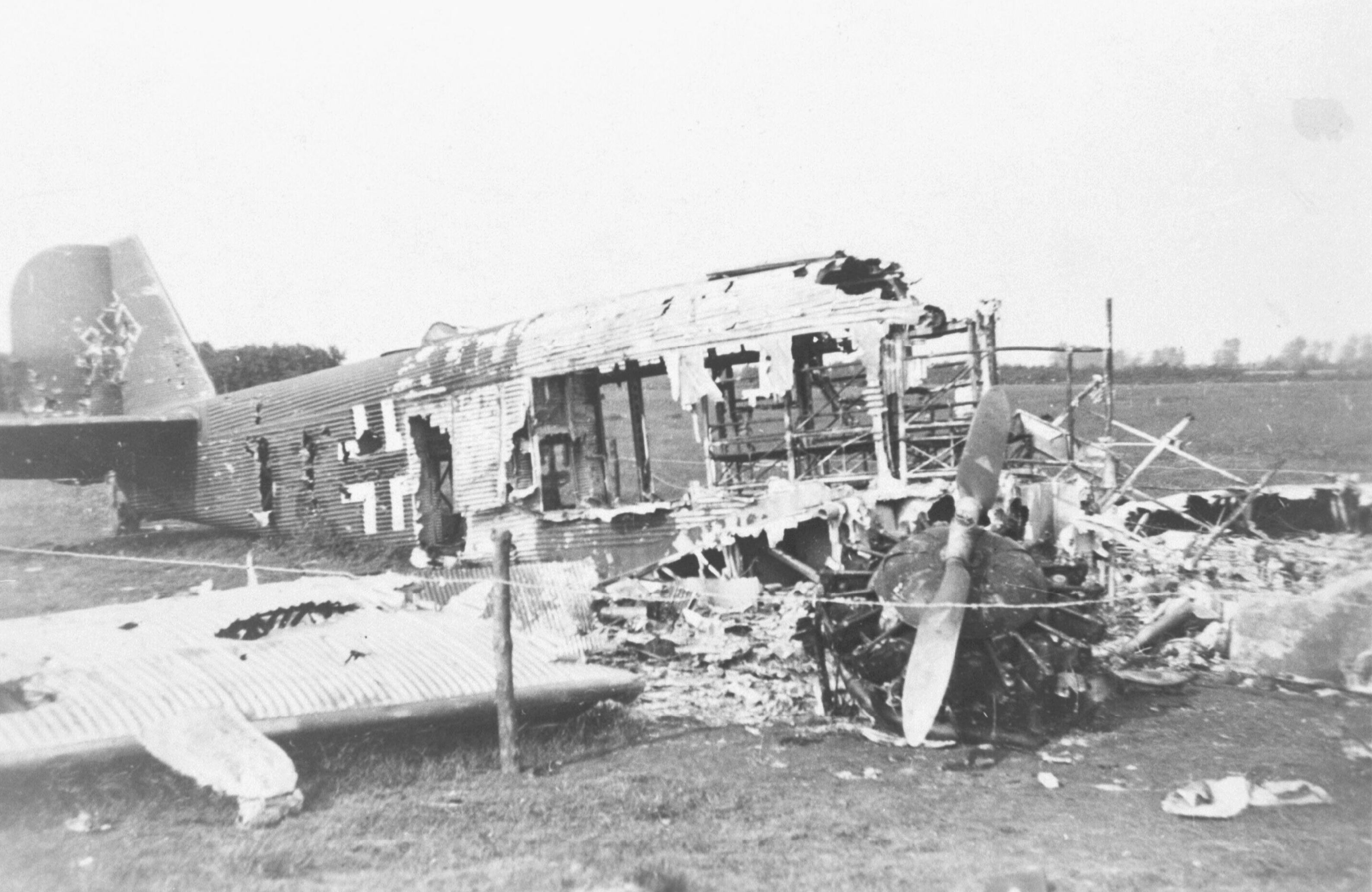 Fall Gelb Junkers Ju 52 3m shot down over Veenendaal 10th May 1940 NIOD2