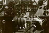 Asisbiz Junkers Ju 52 instrument panel showing the tri engine throttle system 01