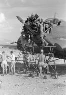 Asisbiz MTO Junkers Ju 52 Transportgeschwader 4 undergoing BMW engine replacement at Corfu field 1942 03