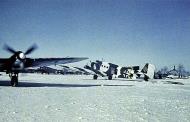 Asisbiz Ostfront Junkers Ju 52 3mg3e transport in winter camouflage at a dispersal area Eastern Front 01