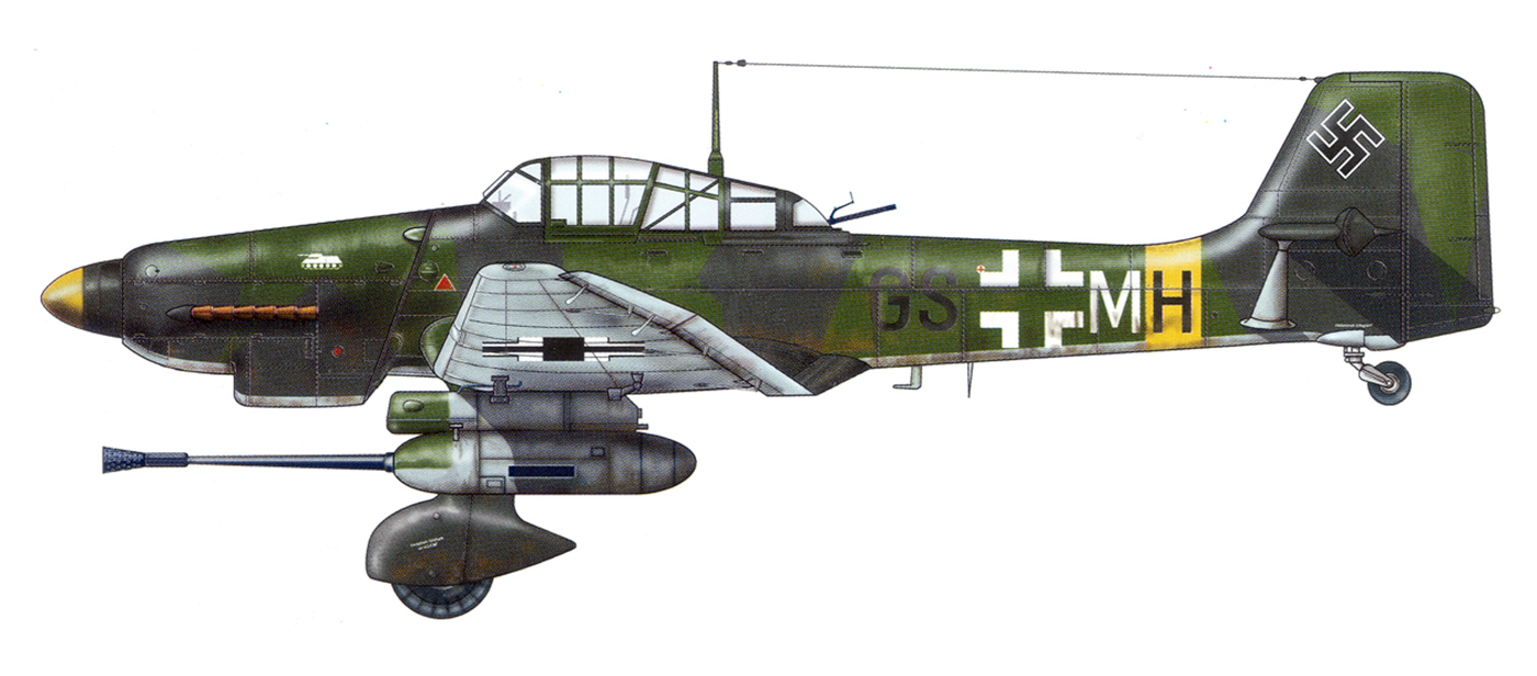 Junkers Ju 87G Stuka 10.(Pz)SG1 Stkz GS+MH Ukraine 1944 0A