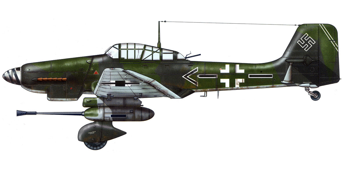 Junkers Ju 87G2 Stuka Stab 10.(Pz)SG2 Hans Ulrich Rudel Czechoslovakia 1945 0A