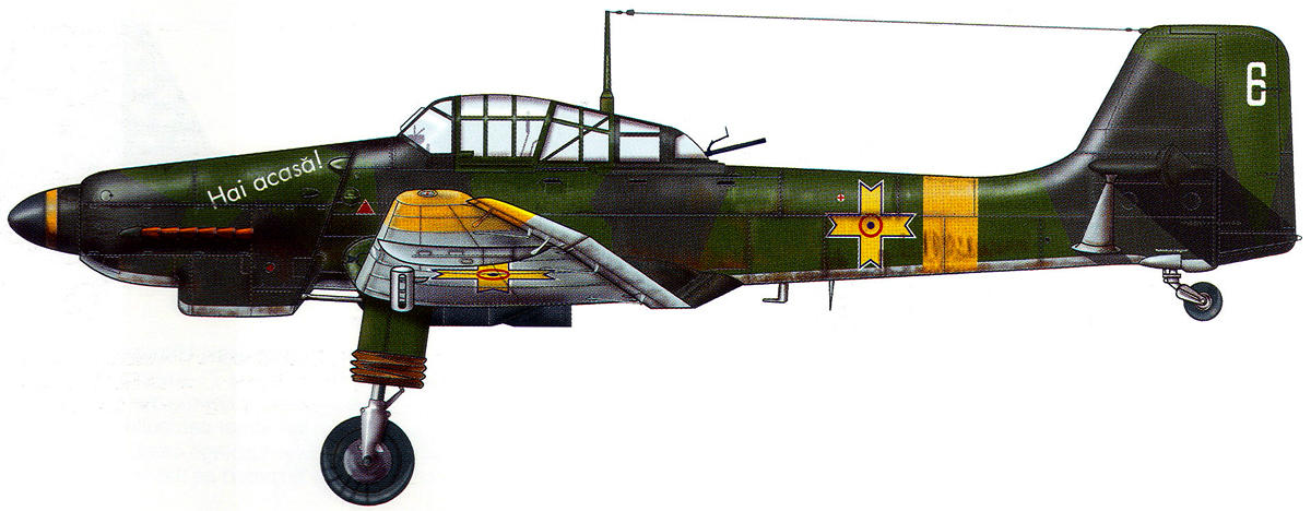 Junkers Ju 87D5 Stuka FARR Grupp 8 White 6 Rumania 1944 0A