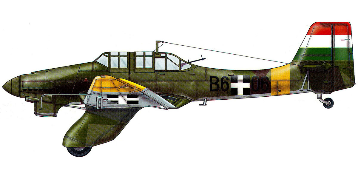 Junkers Ju 87A Stuka HAF (B6+06) Hungary 1943 0A