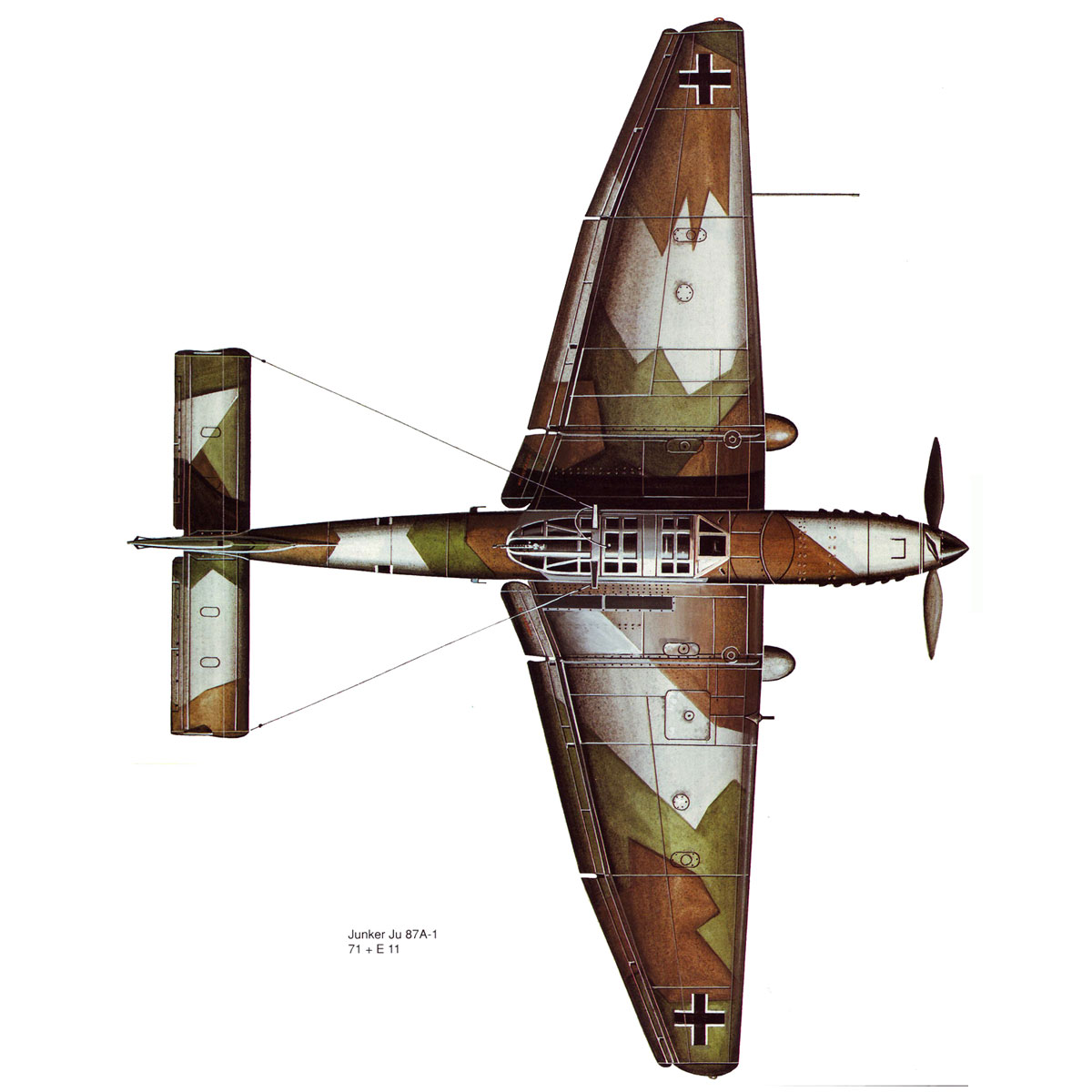 Junkers Ju 87A Stuka early production prototype color scheme 0A