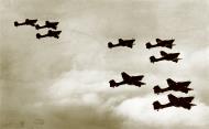 Asisbiz Junkers Ju 87A Stukas flying in the standard staffel formation with three aircraft or Kette 1 to 3 ebay 01