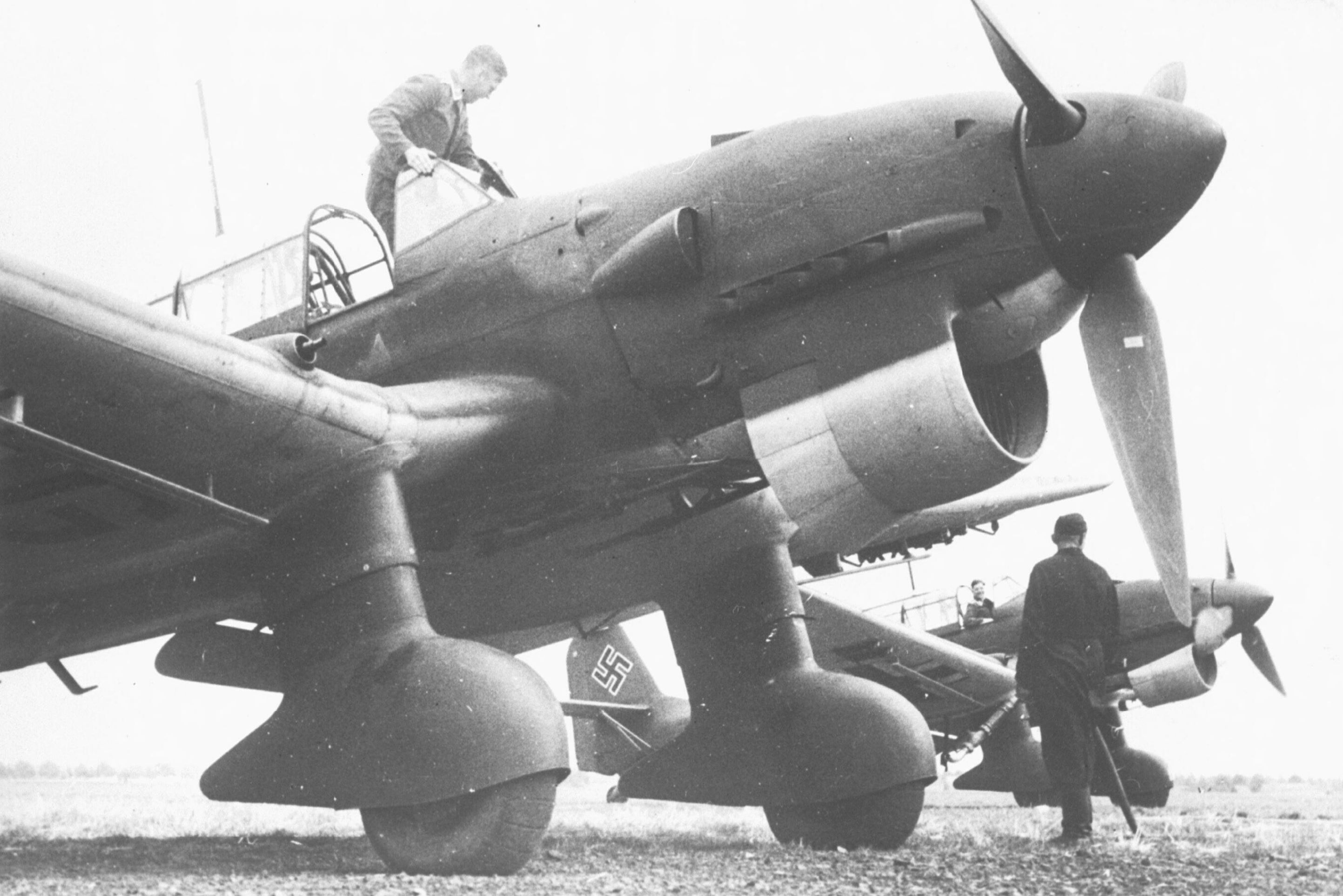 Junkers Ju 87B Stuka during the phoney war build up 3rd Oct 1940 NIOD