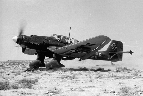 Junkers Ju 87R Stuka Stammkennzeichen code Stkz xx+PW North Africa 01