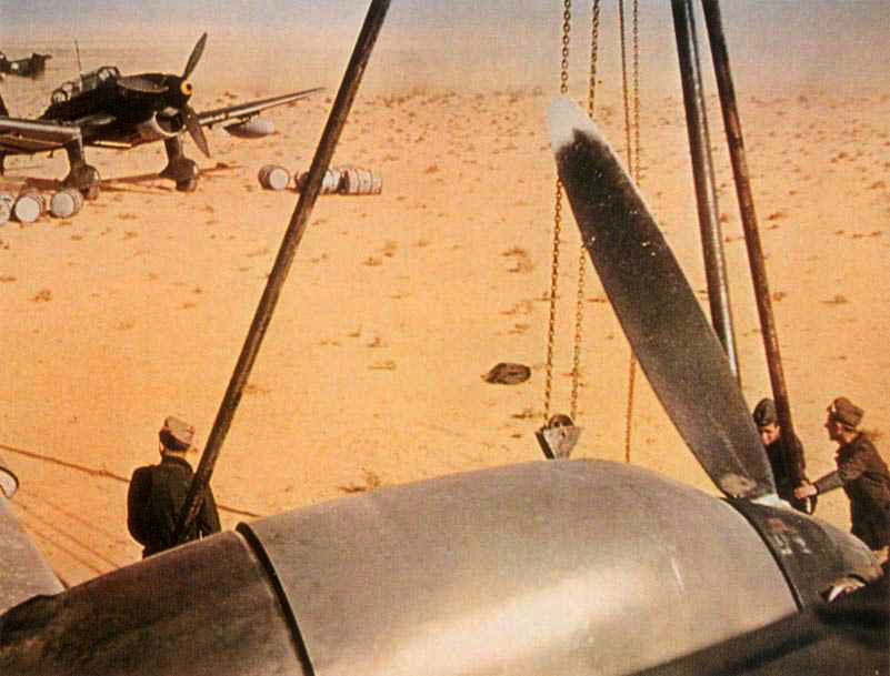 Junkers Ju 87R Stuka on a typical North African airfield 01