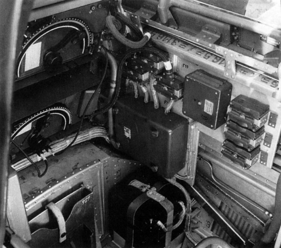 Junkers Ju 87D Stuka cockpit section right instrument panel 01