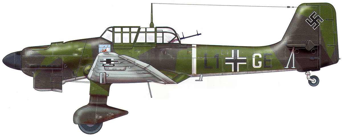 Junkers Ju 87B1 Stuka IV(St).LG1 (L1+GE) Stolp East Prussia 1939 0A
