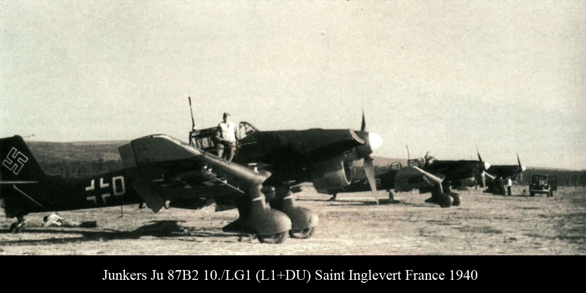 Junkers Ju 87B2 Stuka 10.LG1 (L1+DU) Saint Inglevert France 1940 02