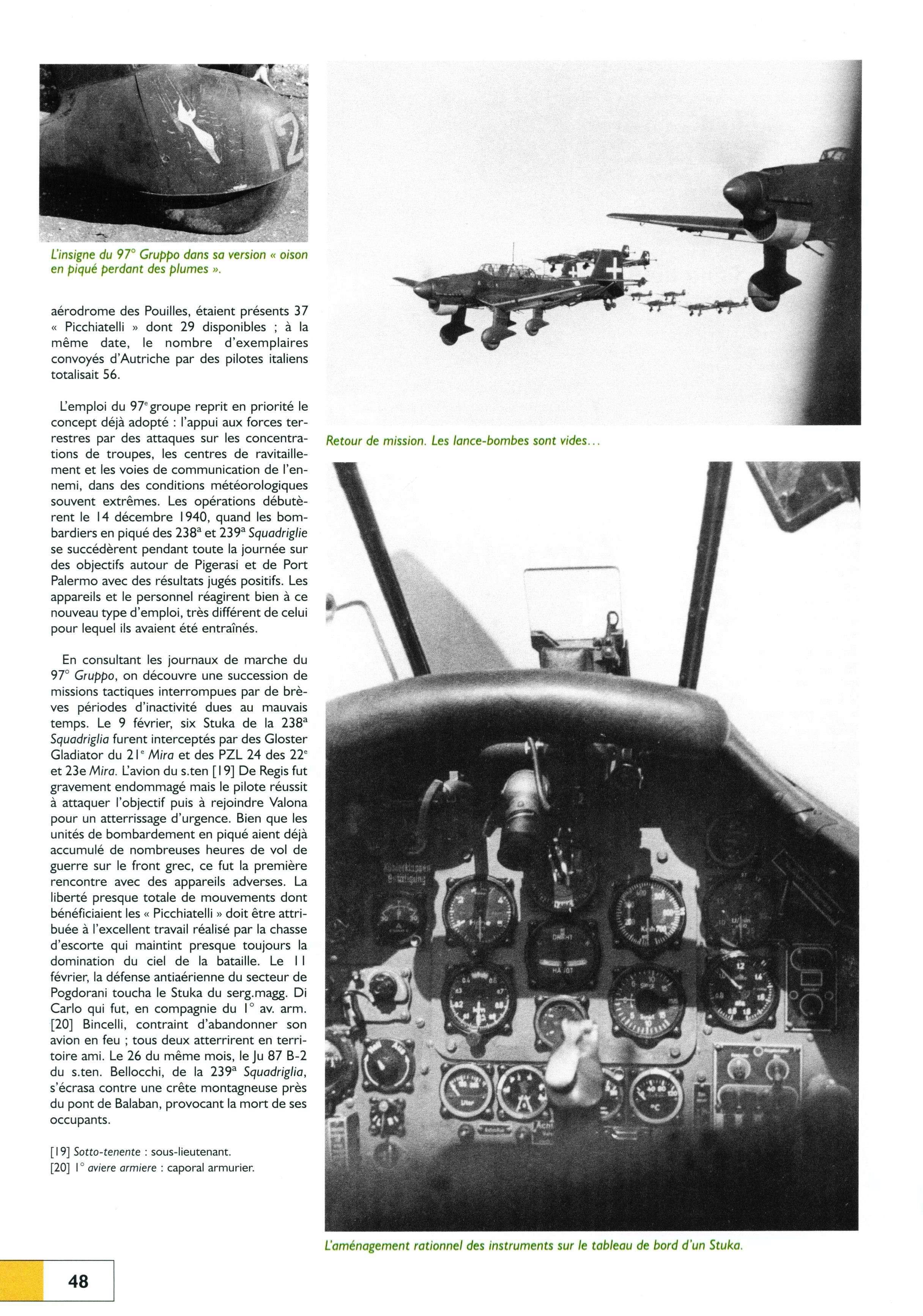 Junkers Ju 87 Picchiatello RA article by Avions 160 page 48