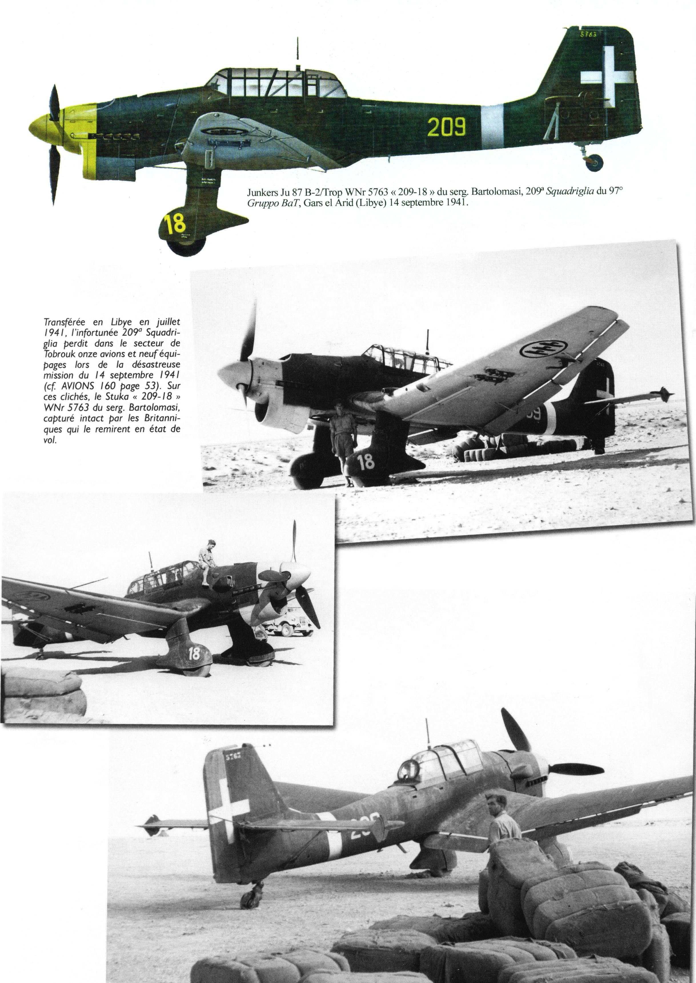 Junkers Ju 87 Picchiatello RA article by Avions 162 page 54
