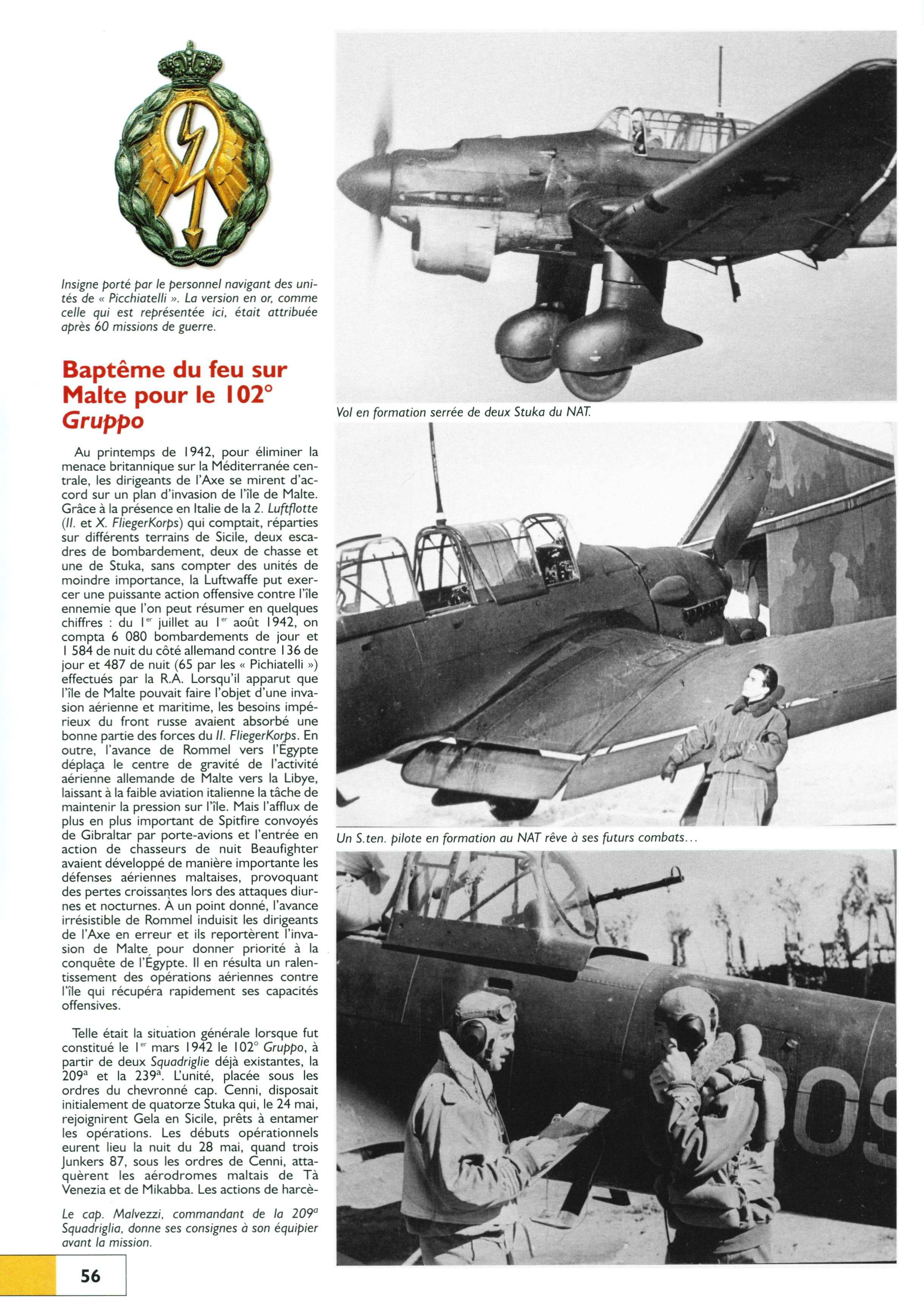 Junkers Ju 87 Picchiatello RA article by Avions 162 page 56